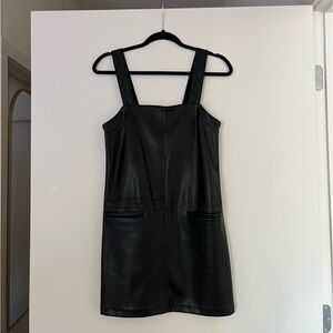 Abercrombie Black Faux Leather Dress